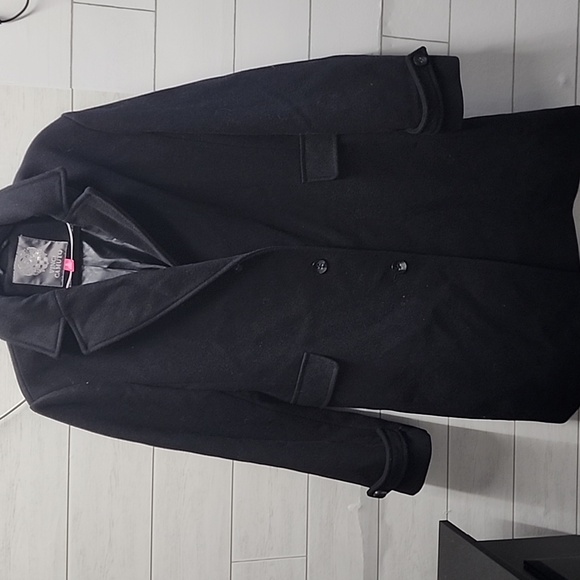 NWOT Vince Camuto Womens Black Trench Coat - Picture 1 of 4